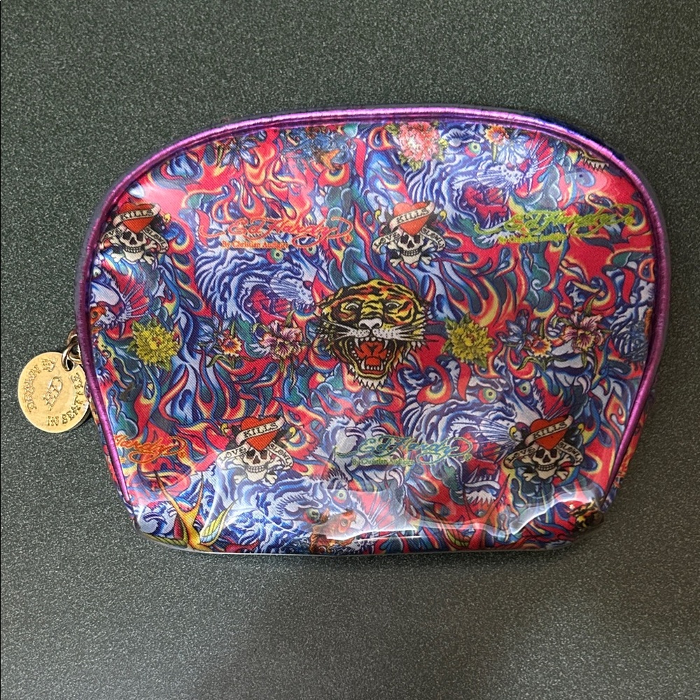 Ed Hardy Multicolor Cosmetic Bag